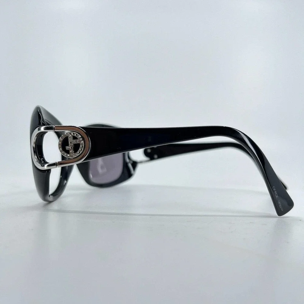 Giorgio Armani GA 654/s D28BN Square Black‎ Sunglasses 57-17-130 7140